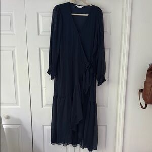 Lauren Conrad Navy Wrap Dress